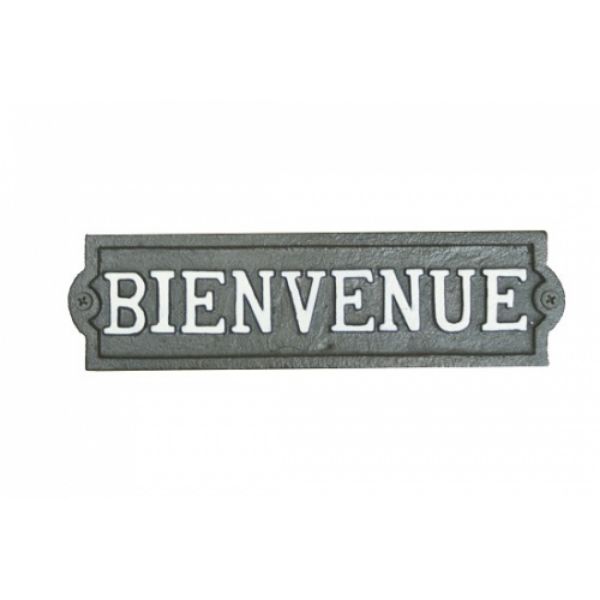 Image de Plaque en Fonte "Bienvenue"