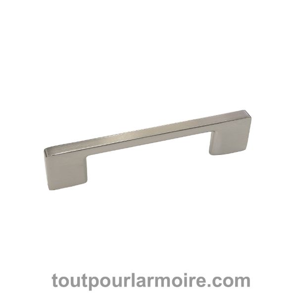 Image de Poignée d'Armoire Toscane Nickel Brossé 96 mm (3 3/4 ")