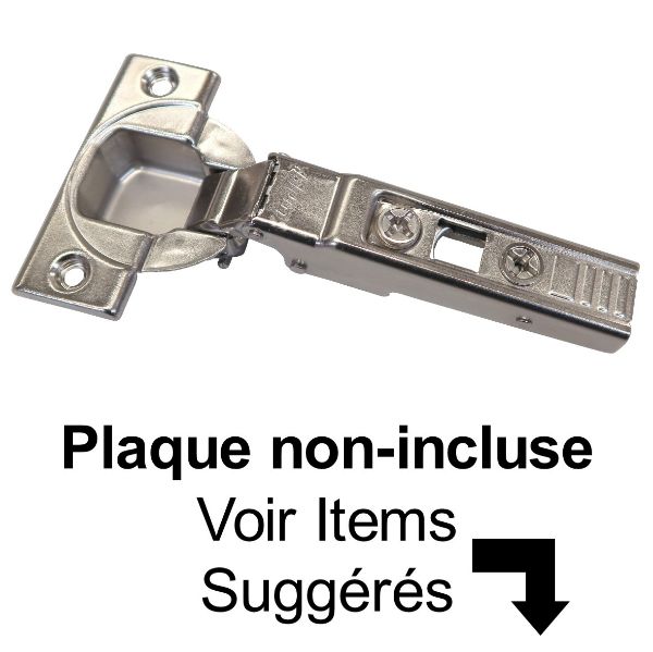 Image de Penture Blum à Recouvrement 3/4 Clip Top Sans Goujons (À Visser) 