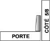 Image de Penture A+ à Fermeture Douce Encastrée Avec Goujons (À Enfoncer avec Pentureuse)