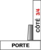 Image de Penture Blum à Recouvrement 3/4 Clip Top Sans Goujons (À Visser) 