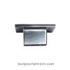 Image de Bouton d'Armoire Rectangle Chrome