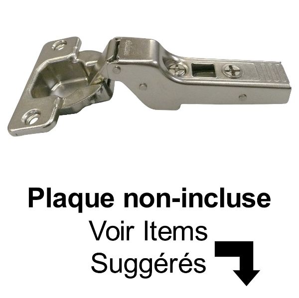 Image de Penture Blum Demi-Recouvrement Clip Top Sans Goujons (À Visser)